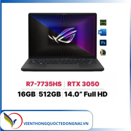 Laptop Asus ROG Zephyrus G14 GA402NJ-L4056W (AMD Ryzen 7 7735HS | 16GB | 512GB | RTX 3050 | 14 inch FHD+ | Win 11 | Xám)